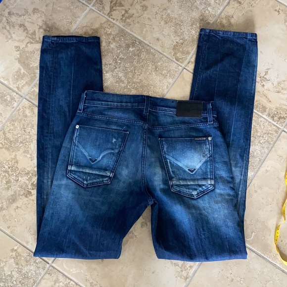 Men’s Hudson Blake Slim Straight Distressed Jeans Size 31 - Picture 3 of 10